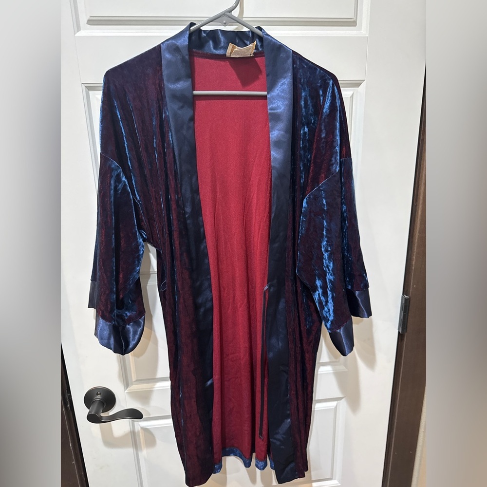 Velvet Kimono Vintage Robe by California Dynasty